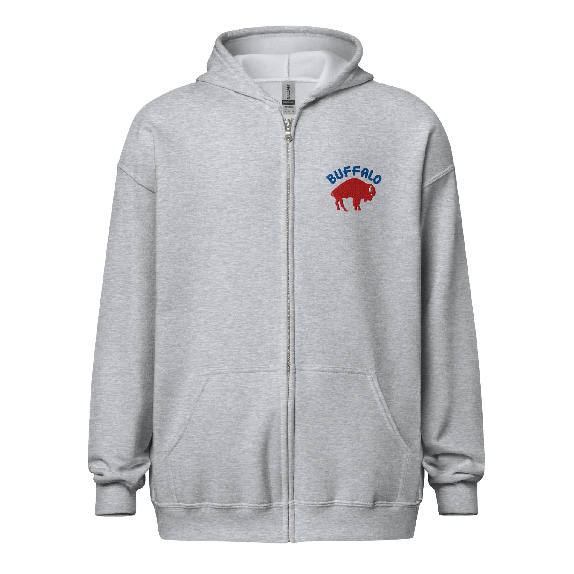 SOUTH BUFFALO Heavy Blend Zip Hoodie GREY product image (1)