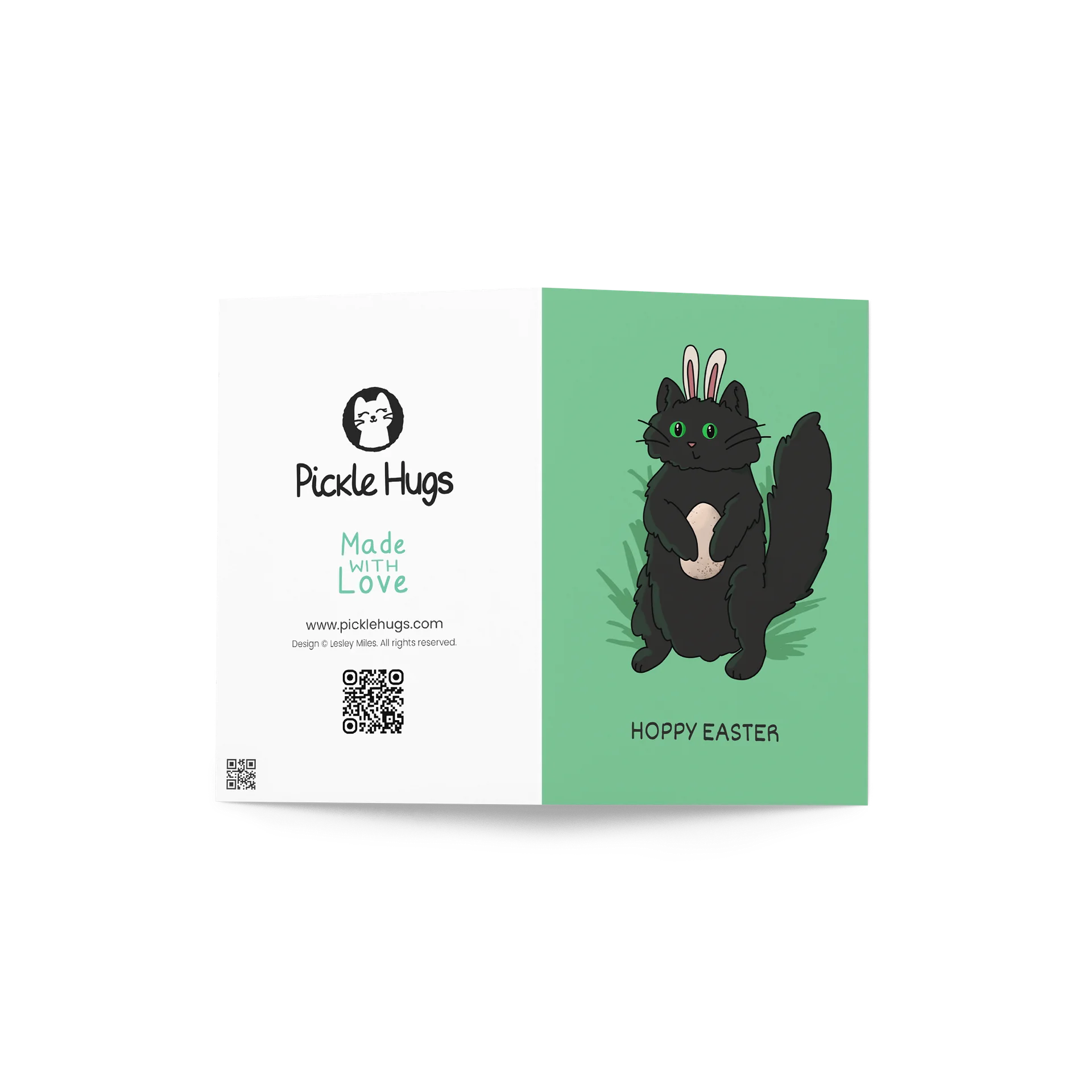 Hoppy Easter Bunny Cat Card product image (3)