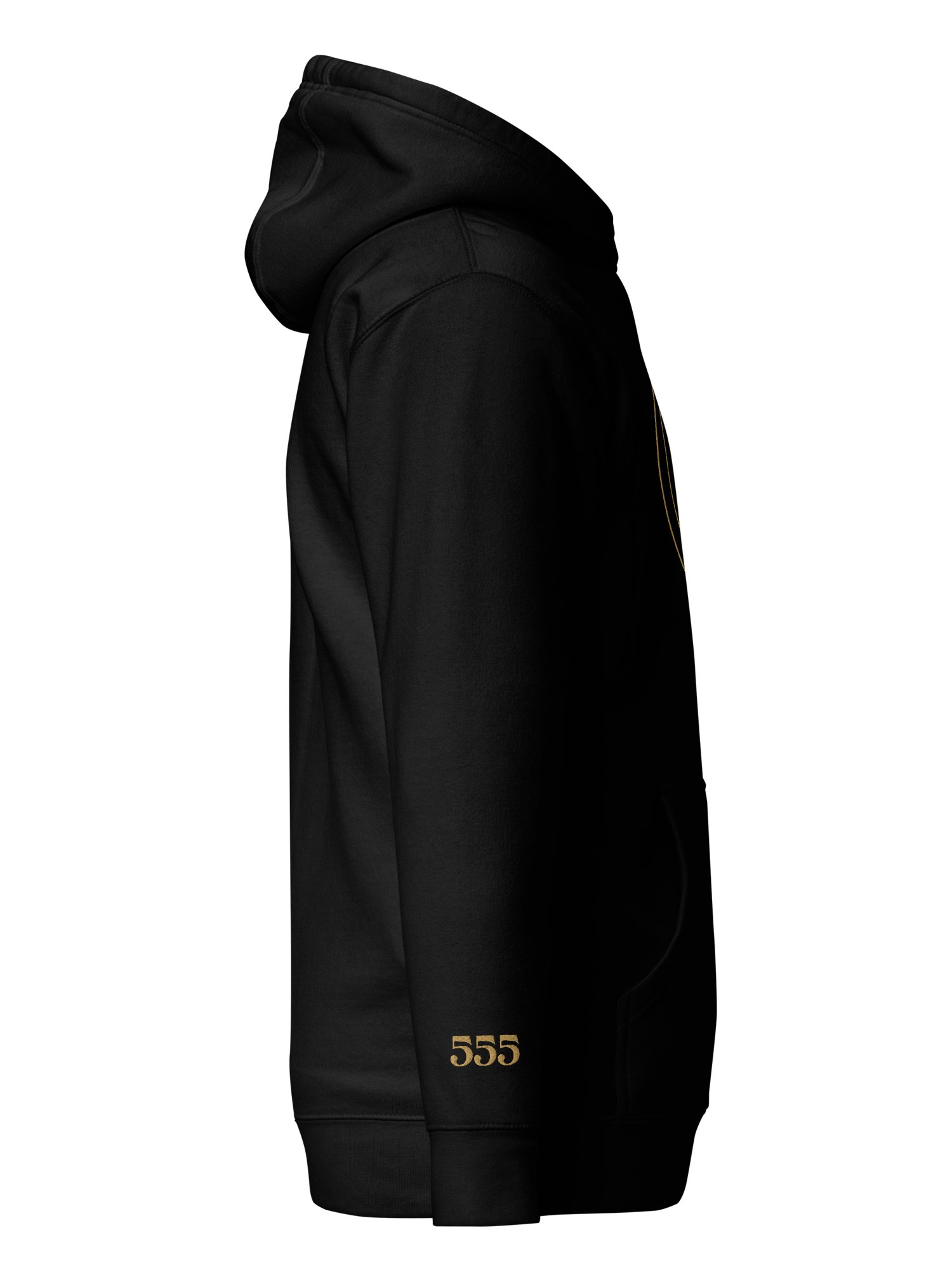 CIRCEMOON Divin Sacre Nombre 555 Hoodie, unisex, black product image (4)
