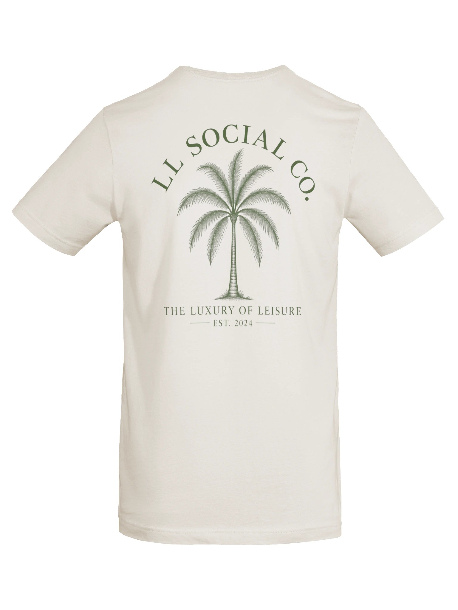 LL Social Co. Luxury of Leisure Essential Tee — Palm | Green product image (6)