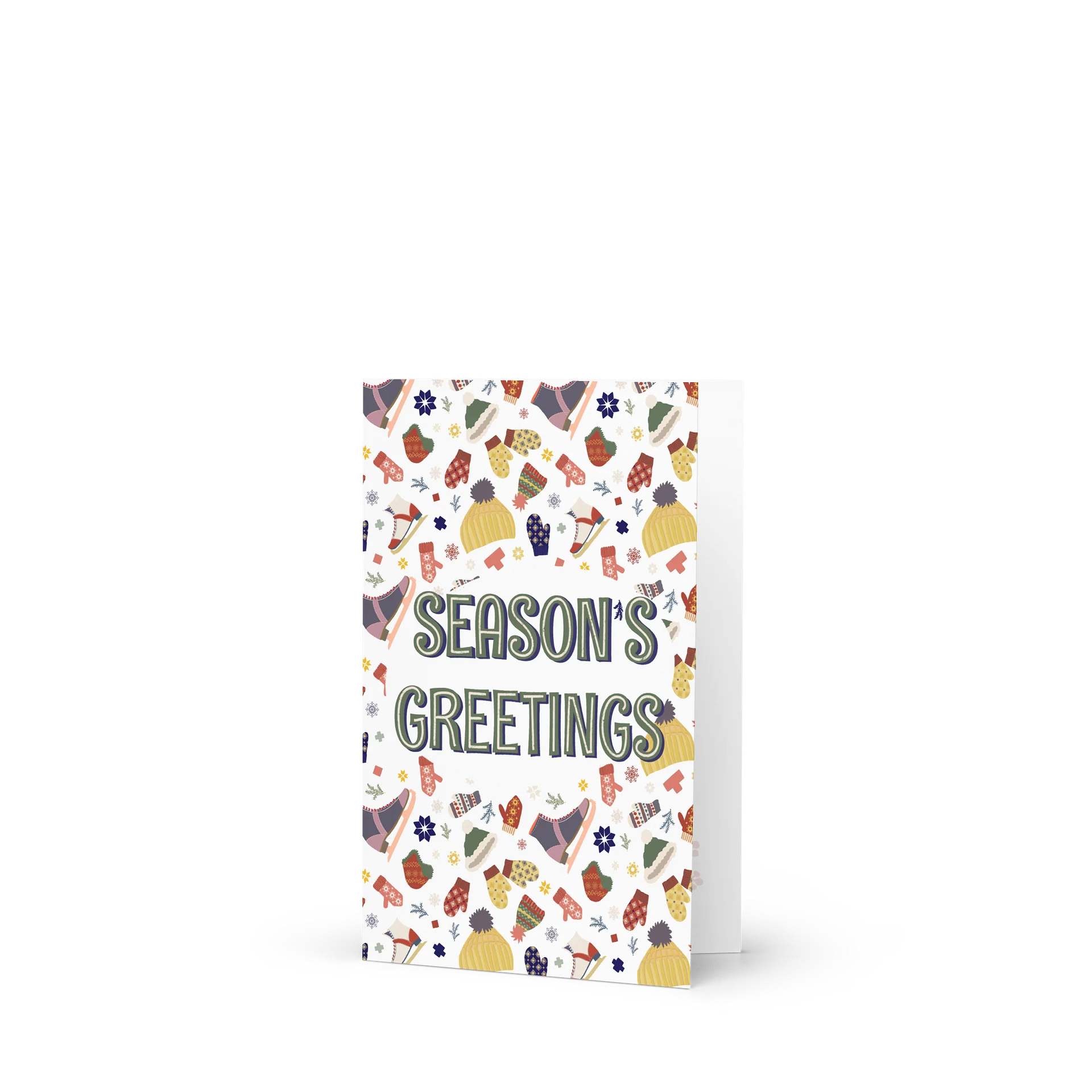 Season’s Greetings | Festive Pattern Holiday Card product image (1)