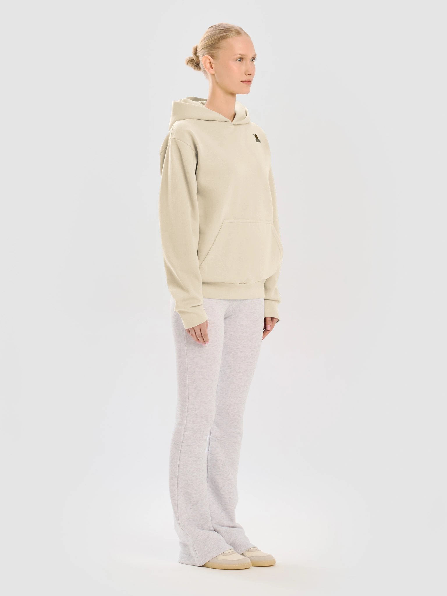 Leopard Mentality™ Calligraphy Hoodie | Urban Streetwear Crème or White Pullover product image (12)