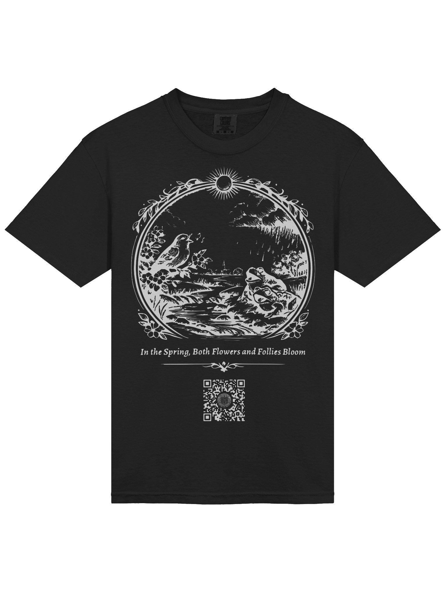 Flowers and Follies (White on Black/Color) product image (3)