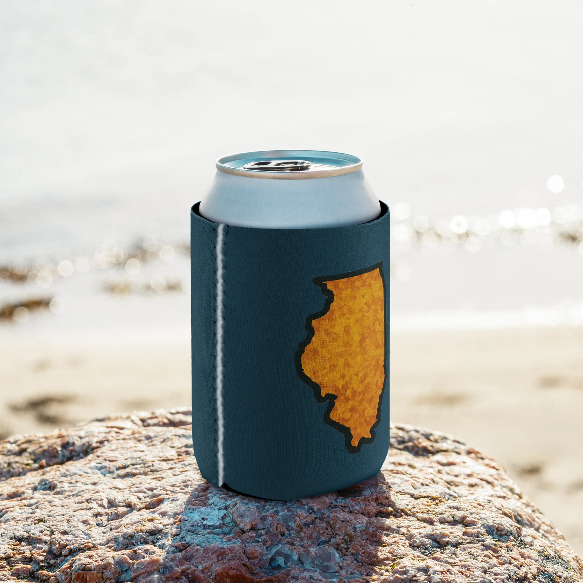 Sassy Illinois Stylized Can Cooler product image (9)