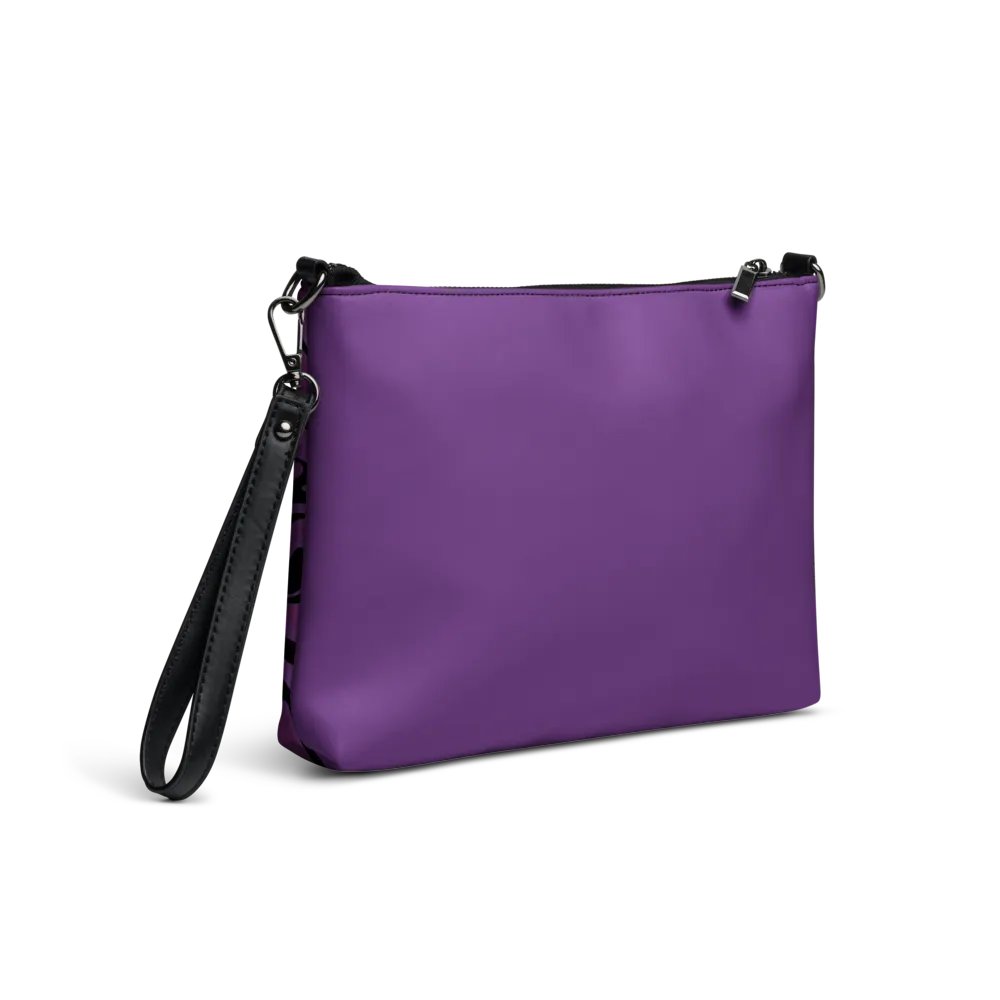 Purple Swirl Flip-Sided Faux Leather Crossbody Bag product image (10)