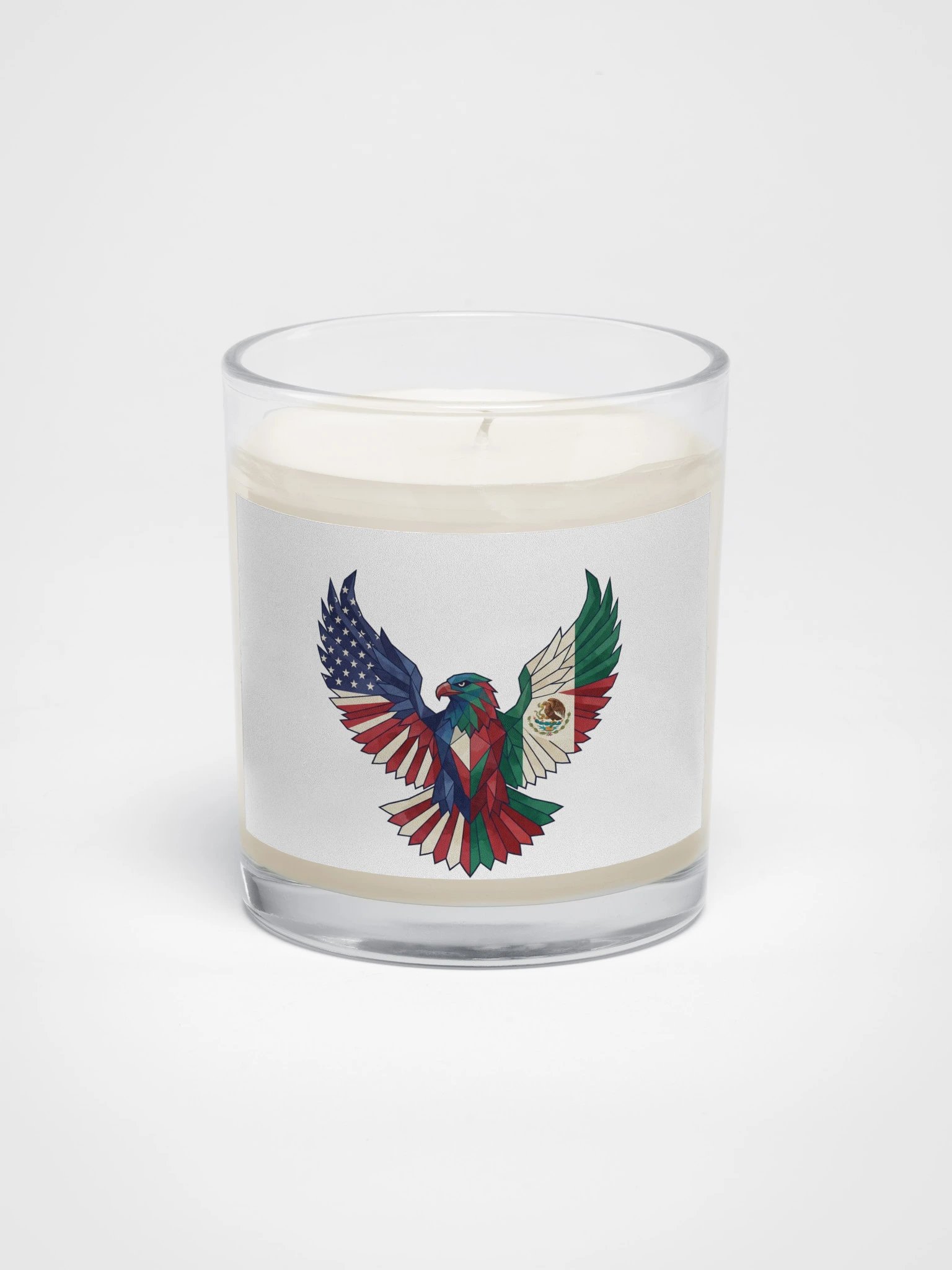 American Mexican Eagle Flag Polygon Wings Patriotic Art product image (1)