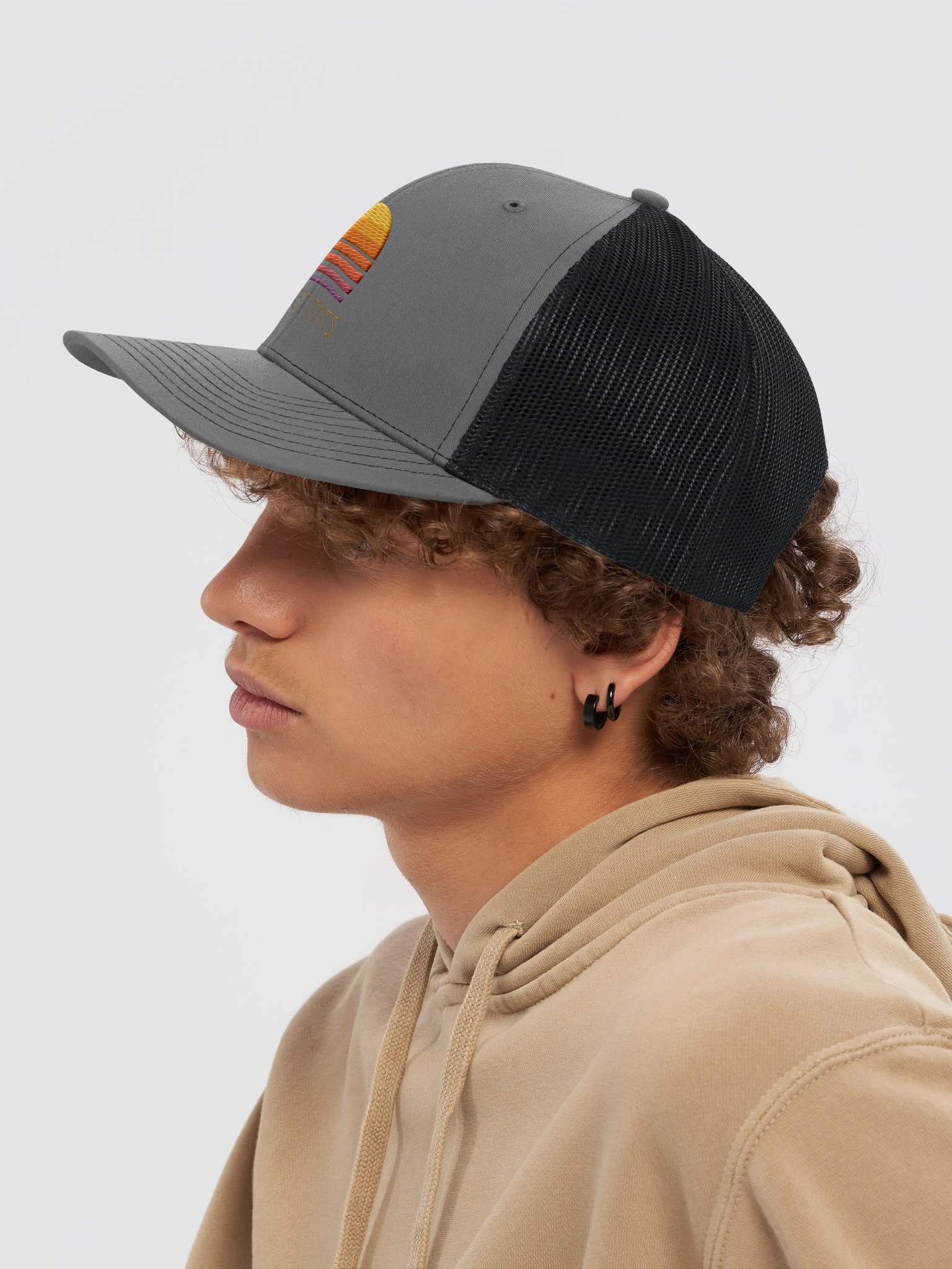 Grey Trucker Hat product image (7)