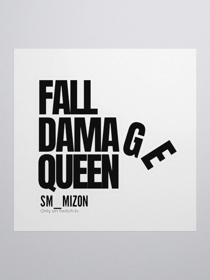 Fall Damage Queen Sticker product image (1)