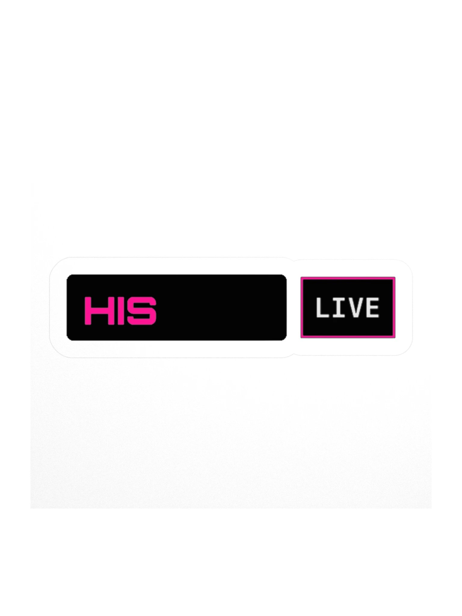 His Live — Sticker product image (1)