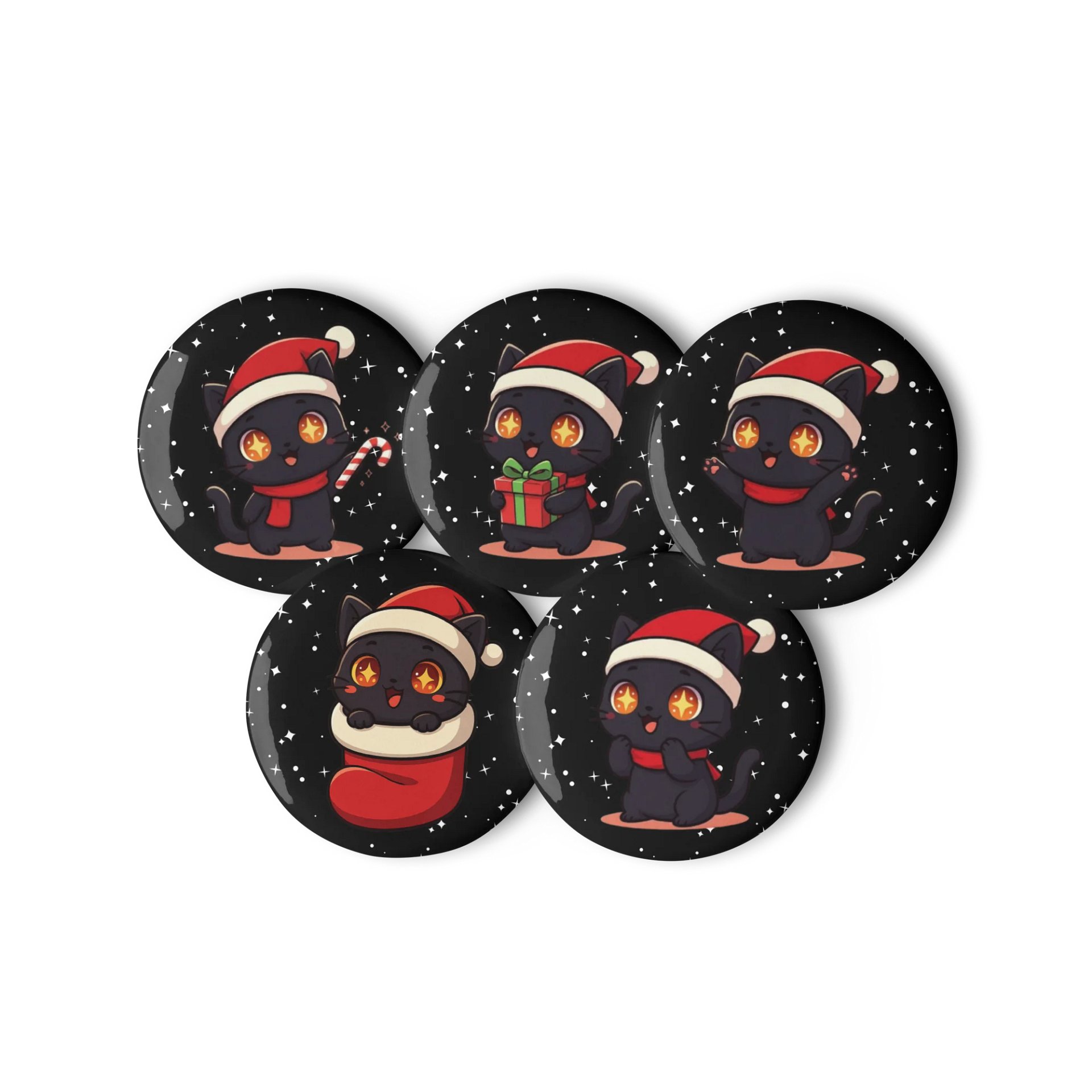 Kitty Holiday Buttons Set product image (2)