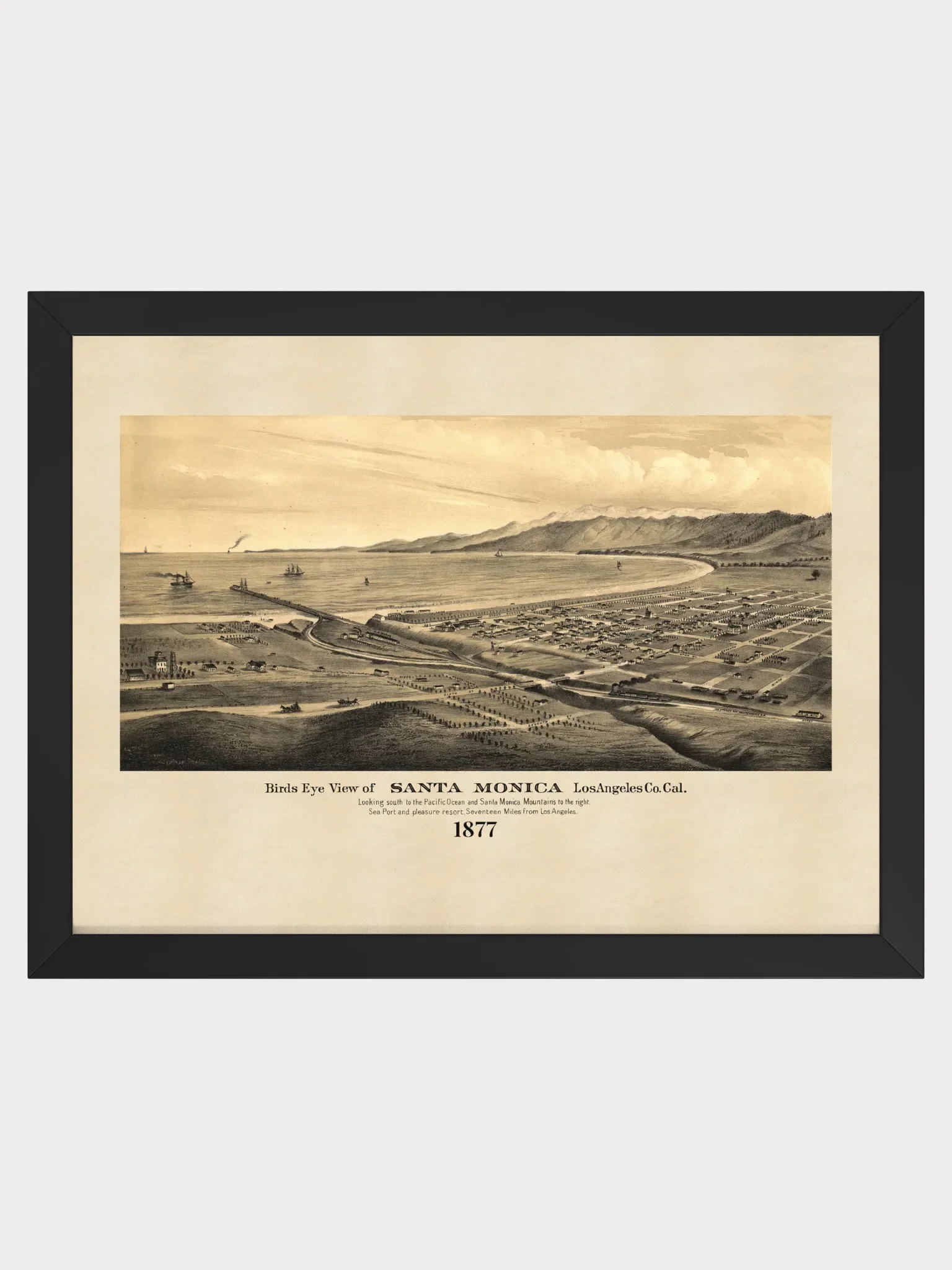Santa Monica 1877 (Framed Poster Print) product image (1)