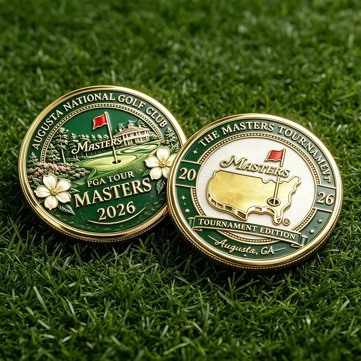 Official Style 2026 Masters Golf Tournament Commemorative Challenge Coin product image (1)