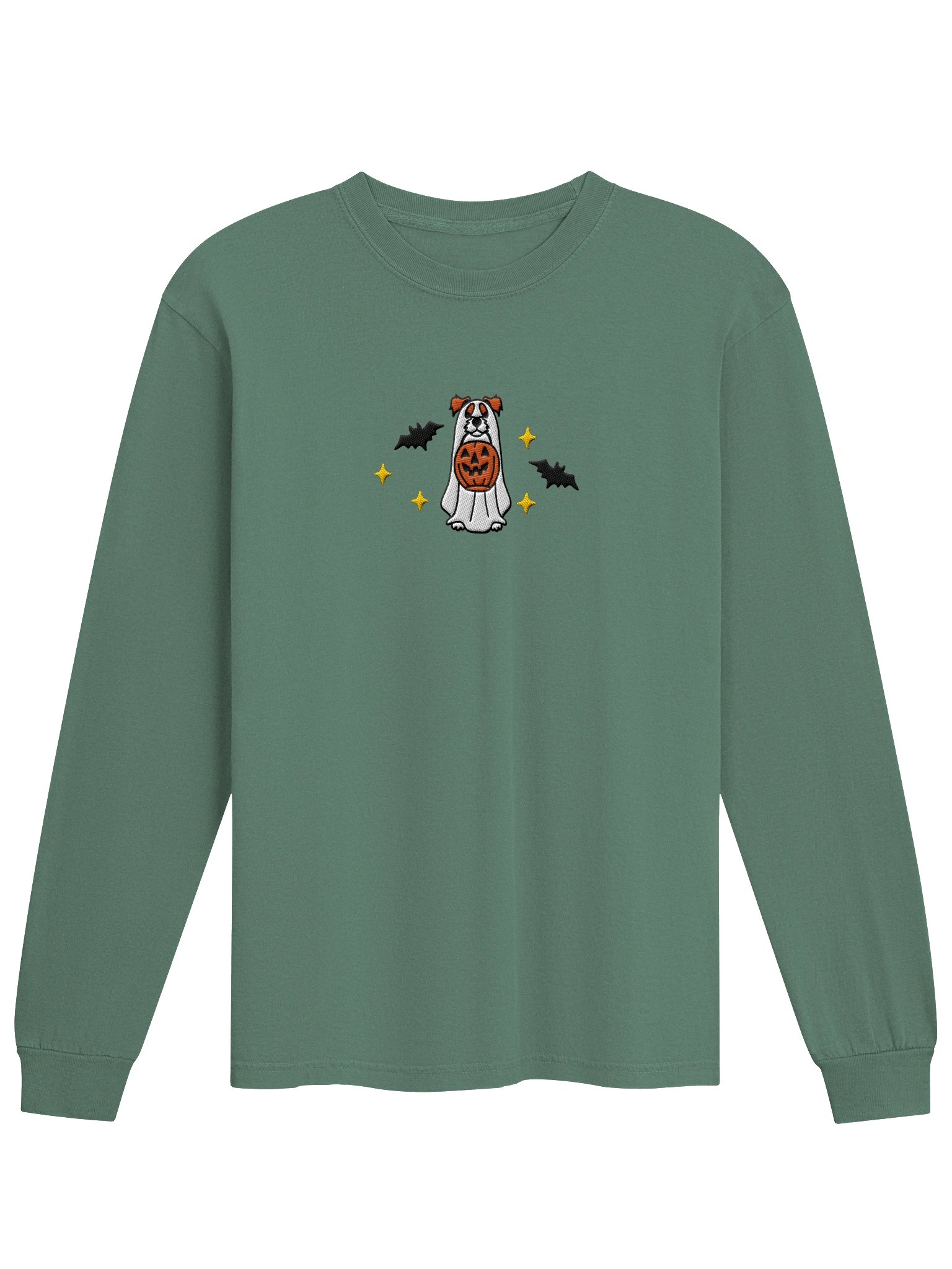 Halloween Parson Russell Terrier (Red & White, Rough Coat) Embroidered Long-Sleeve T-Shirt product image (25)