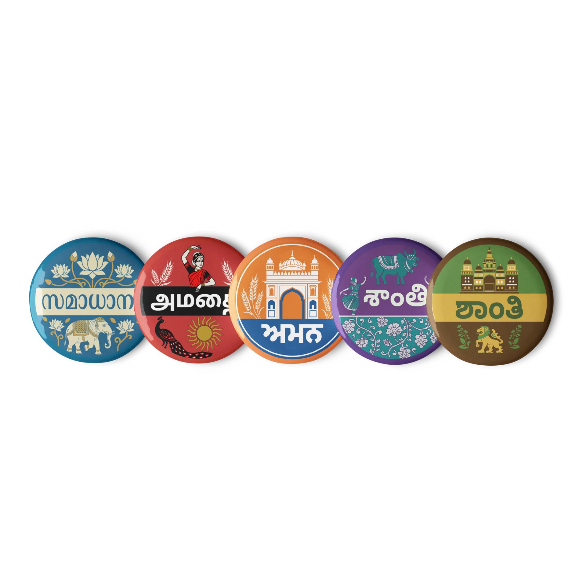 "Peace" in different languages - Pack 5 (Special Edition Indian Languages) product image (2)