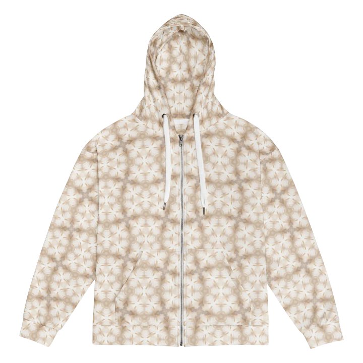 Symmetric Pattern Recycled Zip Hoodie product image (1)