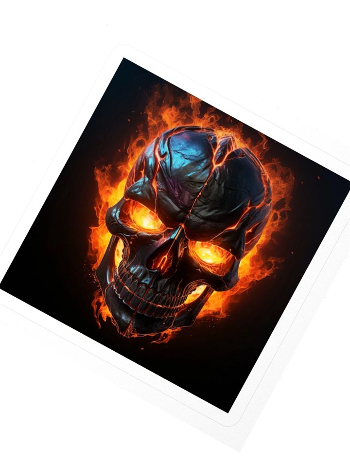 Inferno Skull Kiss Cut Stickers product image (3)