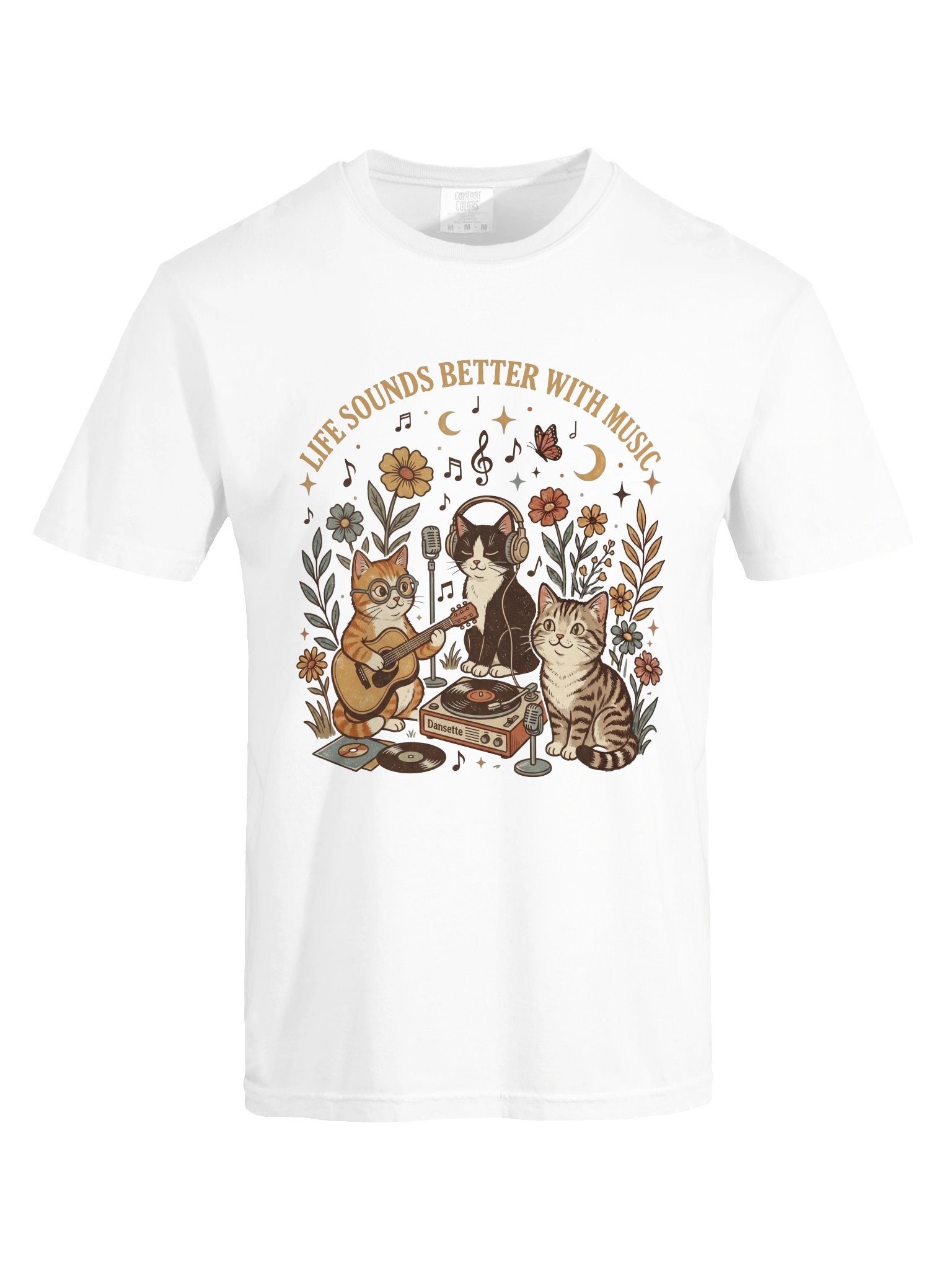 Music Cat T-Shirt – Cat Lover Shirt product image (4)