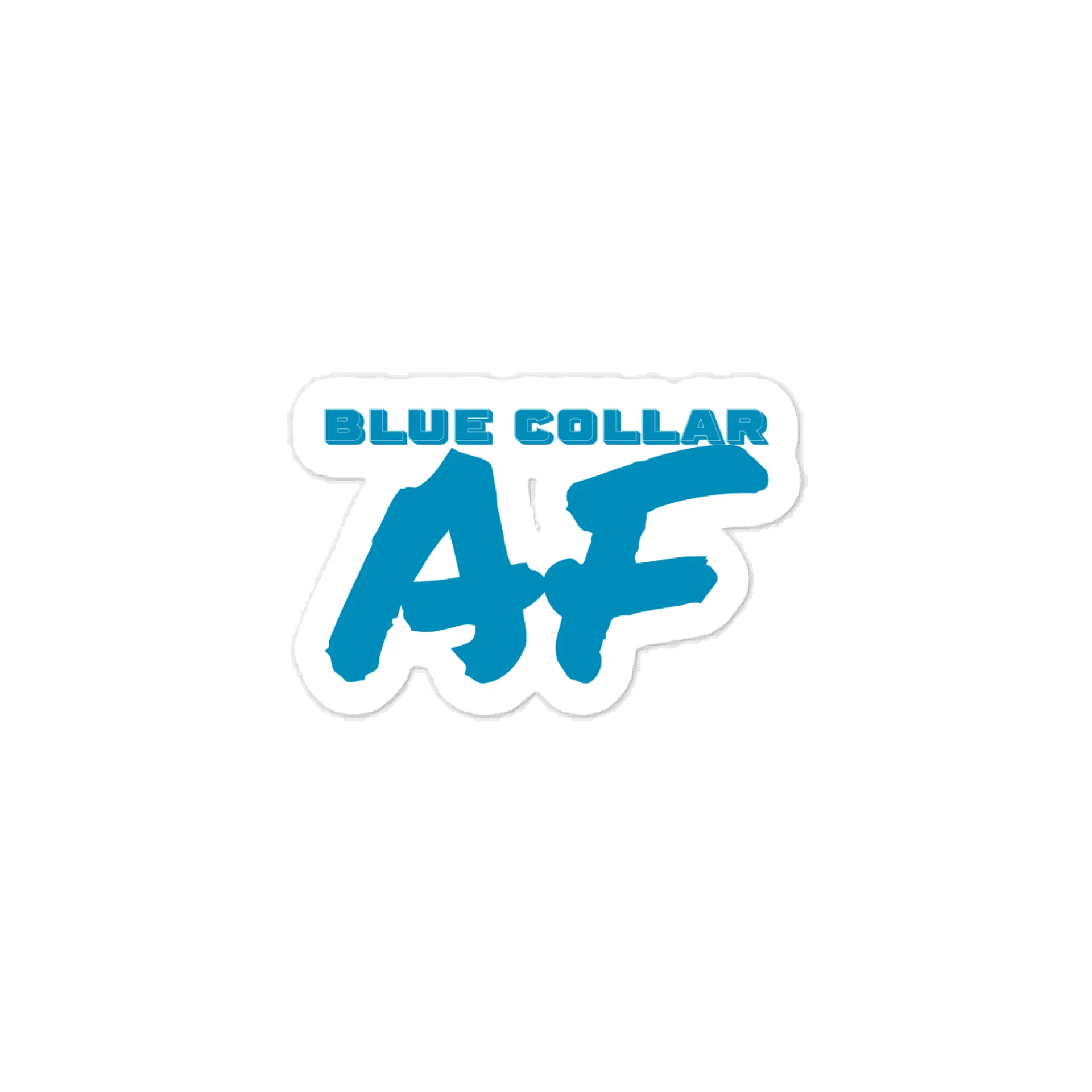 Blue Collar AF Sticker product image (1)