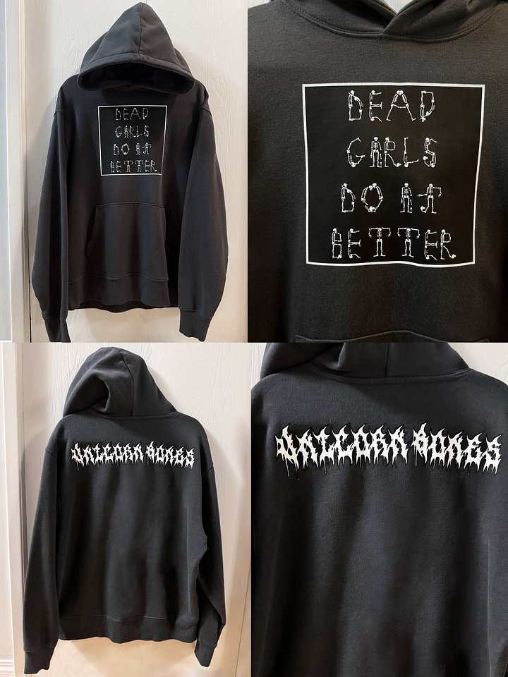 "DEAD GIRLS DO IT BETTER" Charcoal Hoodie product image (1)