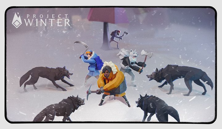 Wolf Scene Desk Mat product image (2)