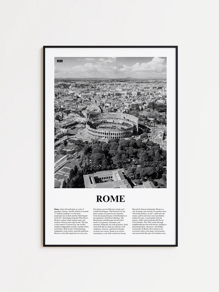 Rome 01 Newspaper Poster | Framed product image (1)
