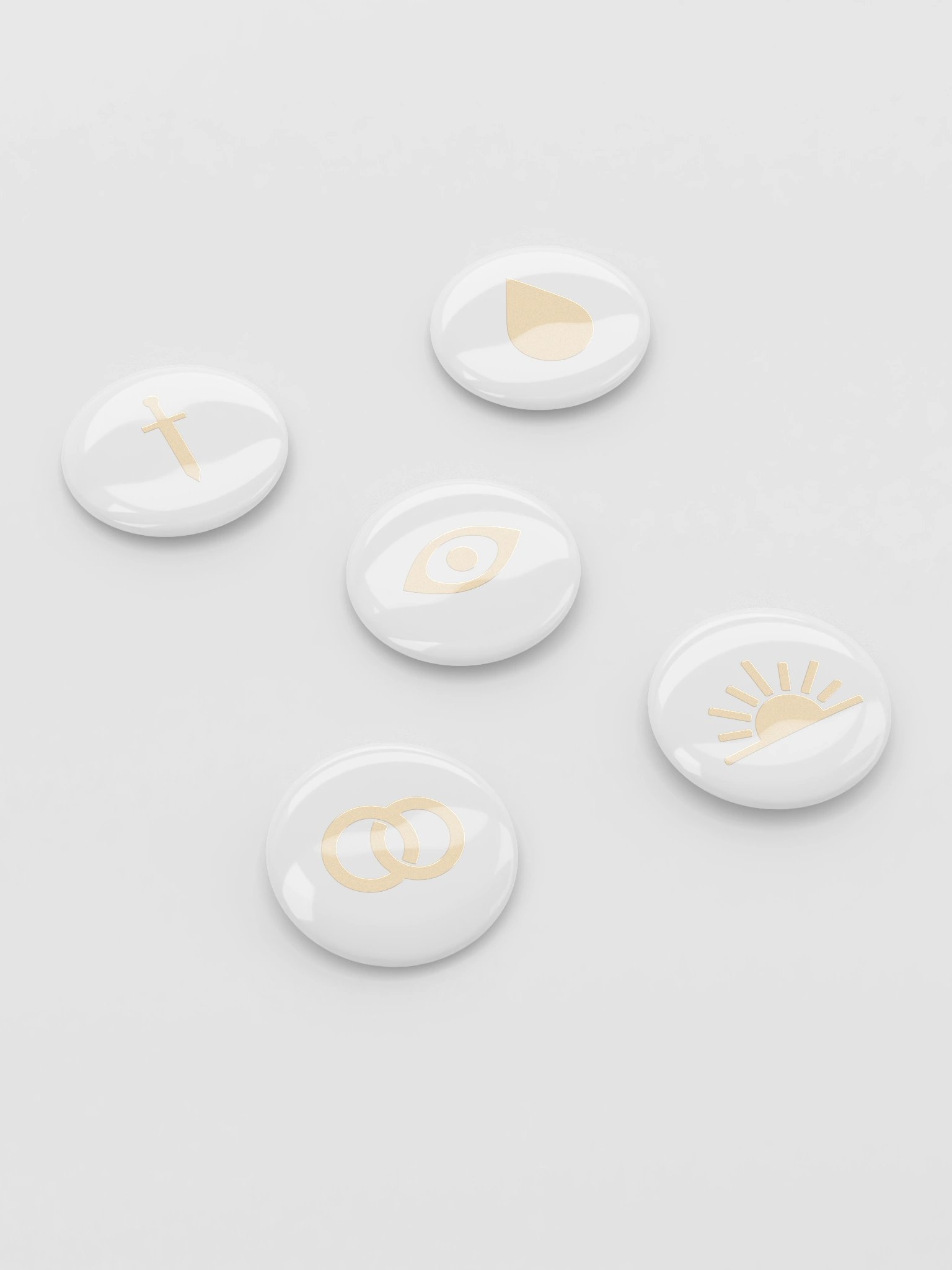 Five Houses Pin Button Set product image (3)