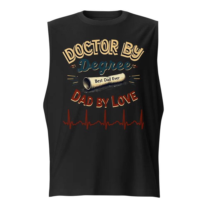 Doctor by Degree Muscle Tank for the Best Dad Ever product image (1)