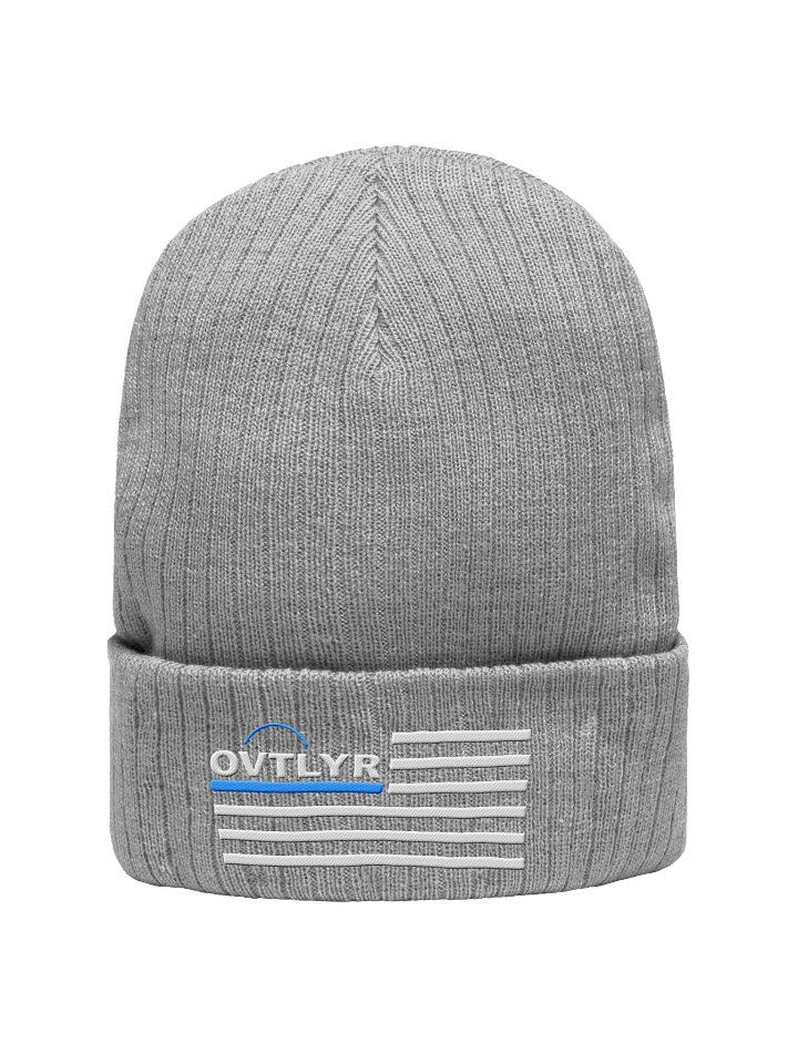 OVTLYR Flag - Knit Beanie - Gray product image (1)