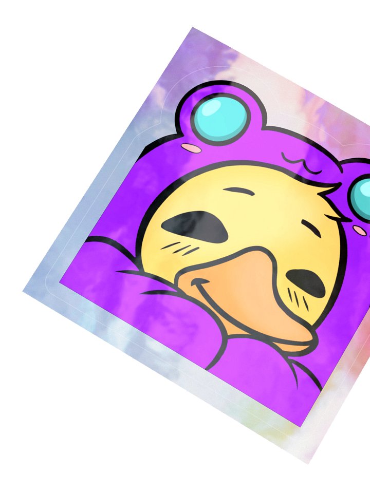 Cozy Purple Duck Sticker product image (5)
