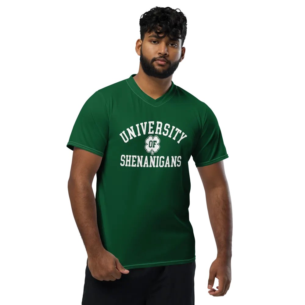 University of Shenanigans ☘️ 100% Recycled Unisex Sports Jersey ♻️ product image (1)