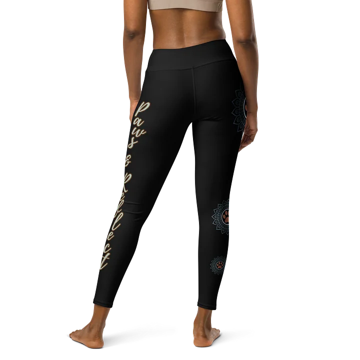 Paws and Reflect Mandala Paw Print Yoga Leggings product image (2)