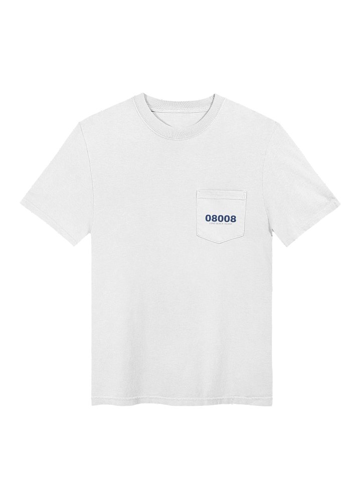 08008 Pocket Tee (white) product image (1)
