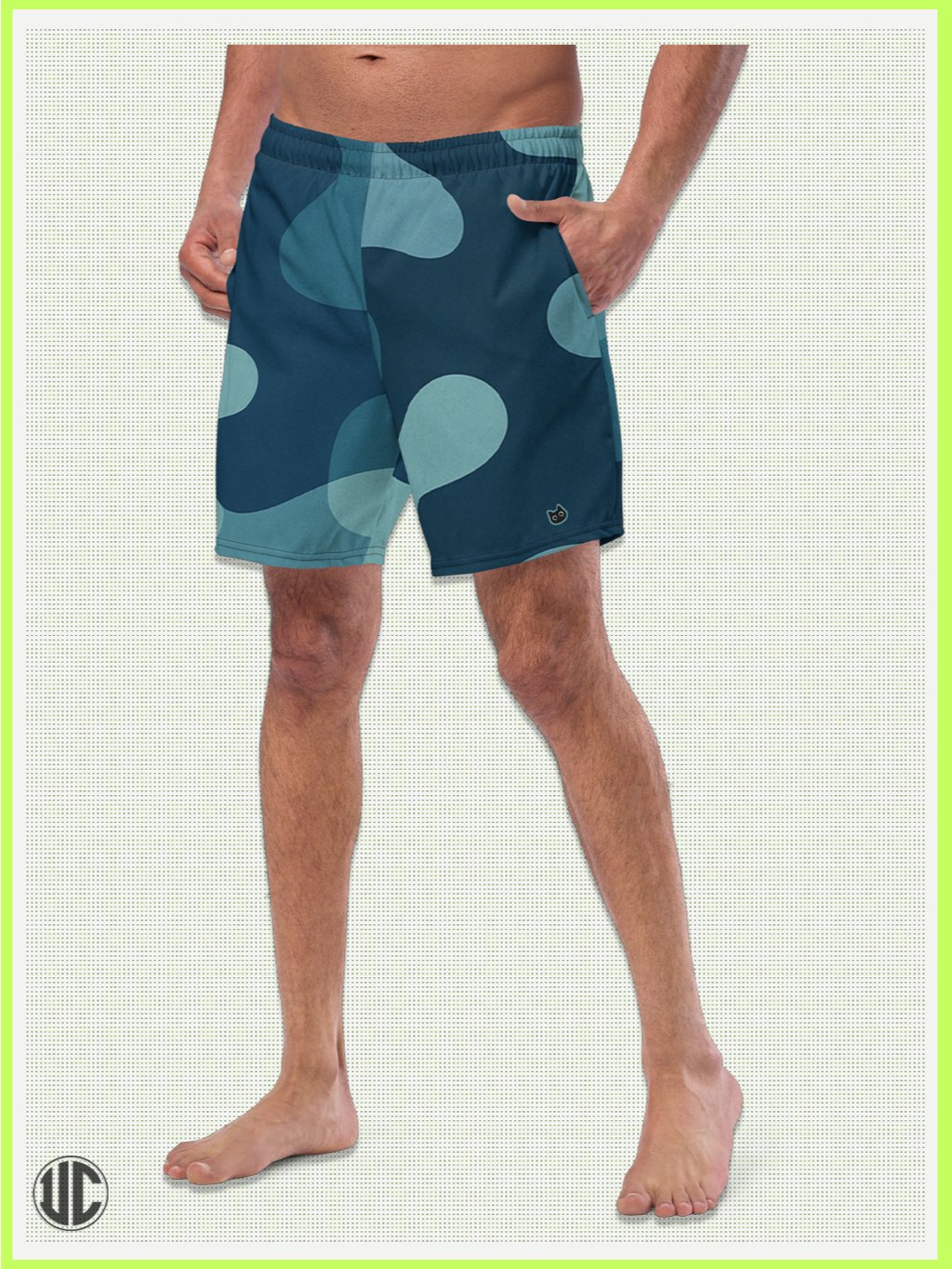 Zahra's Ocean Wave Camo - Men’s Swim Trunks product image (1)