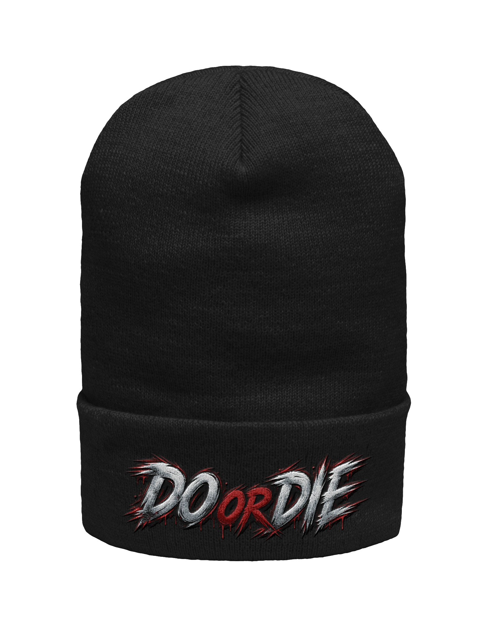 DO OR DIE Graffiti Cuffed Beanie - Red product image (1)