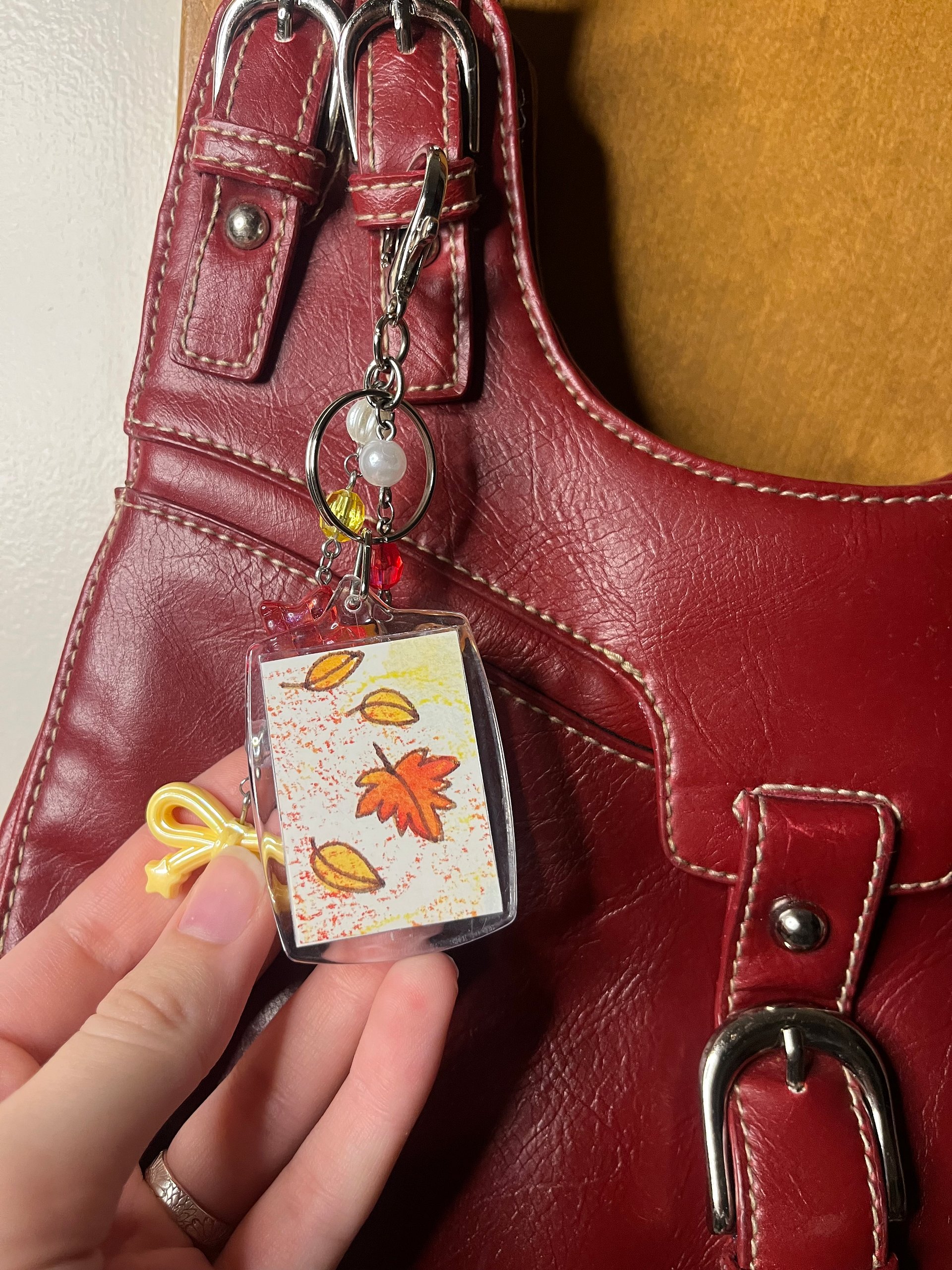 Fall Leaves Deluxe Bag Charm product image (3)