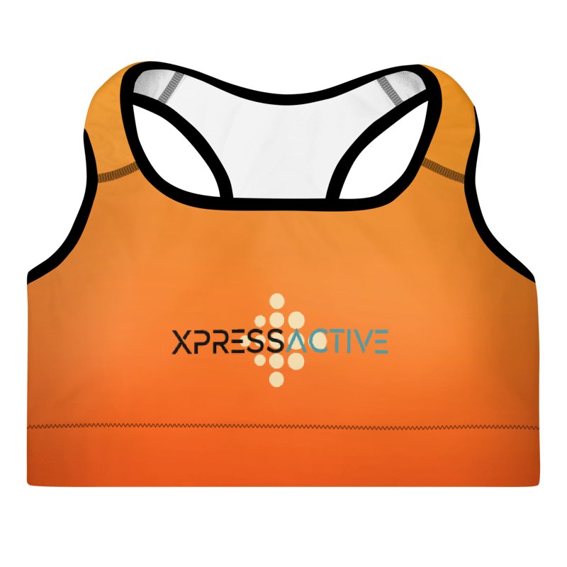 XPRESSACTIVE Orange All-Over Padded Sports Bra product image (3)