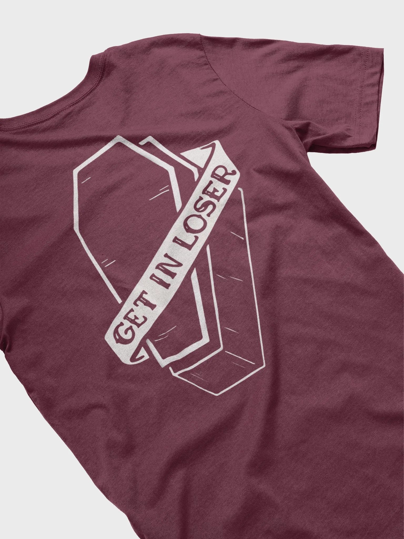 Coffin T-Shirt Maroon product image (4)