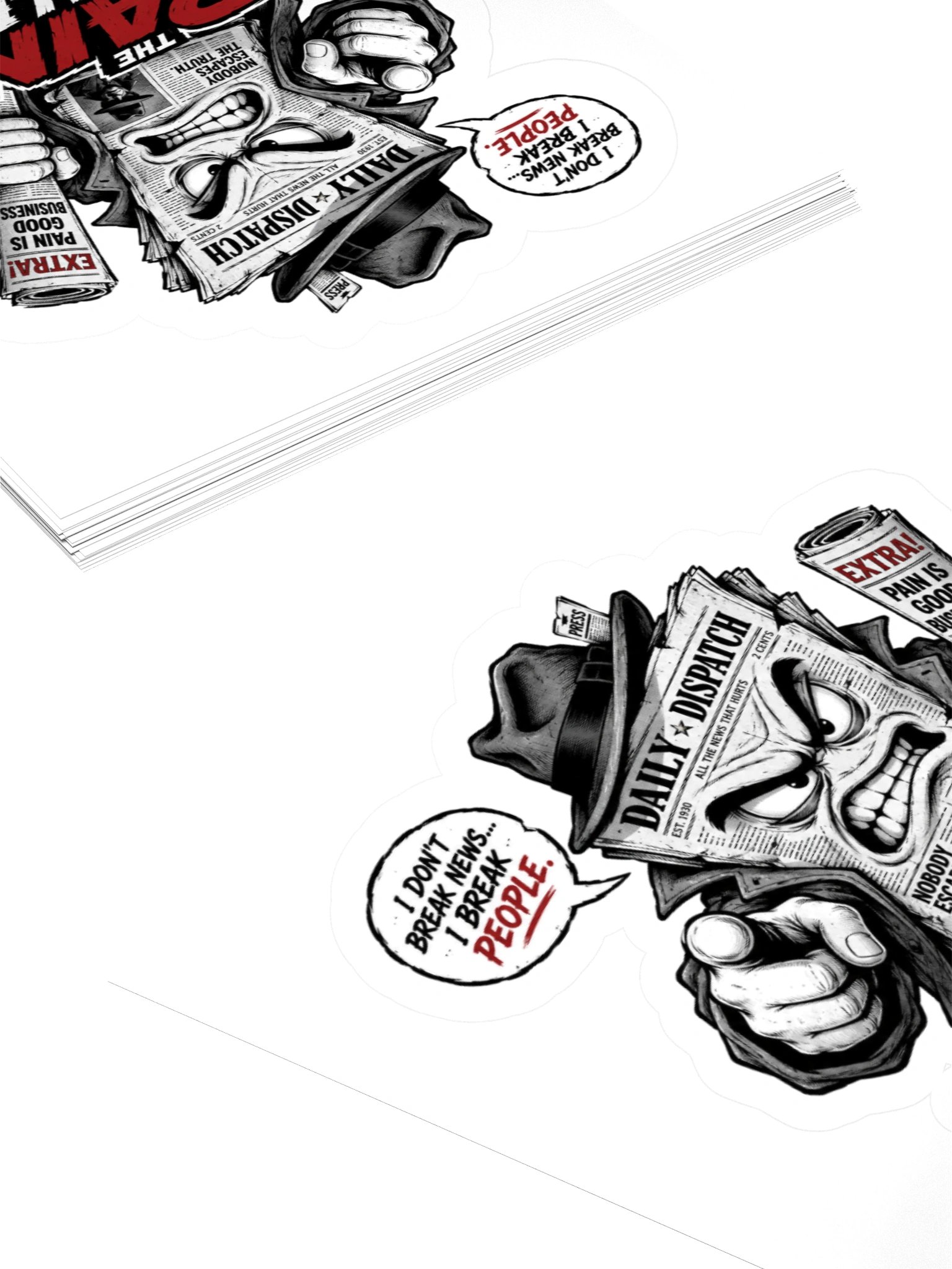 The Pain Dealer: Bad News, Worse Receipts Sticker product image (4)