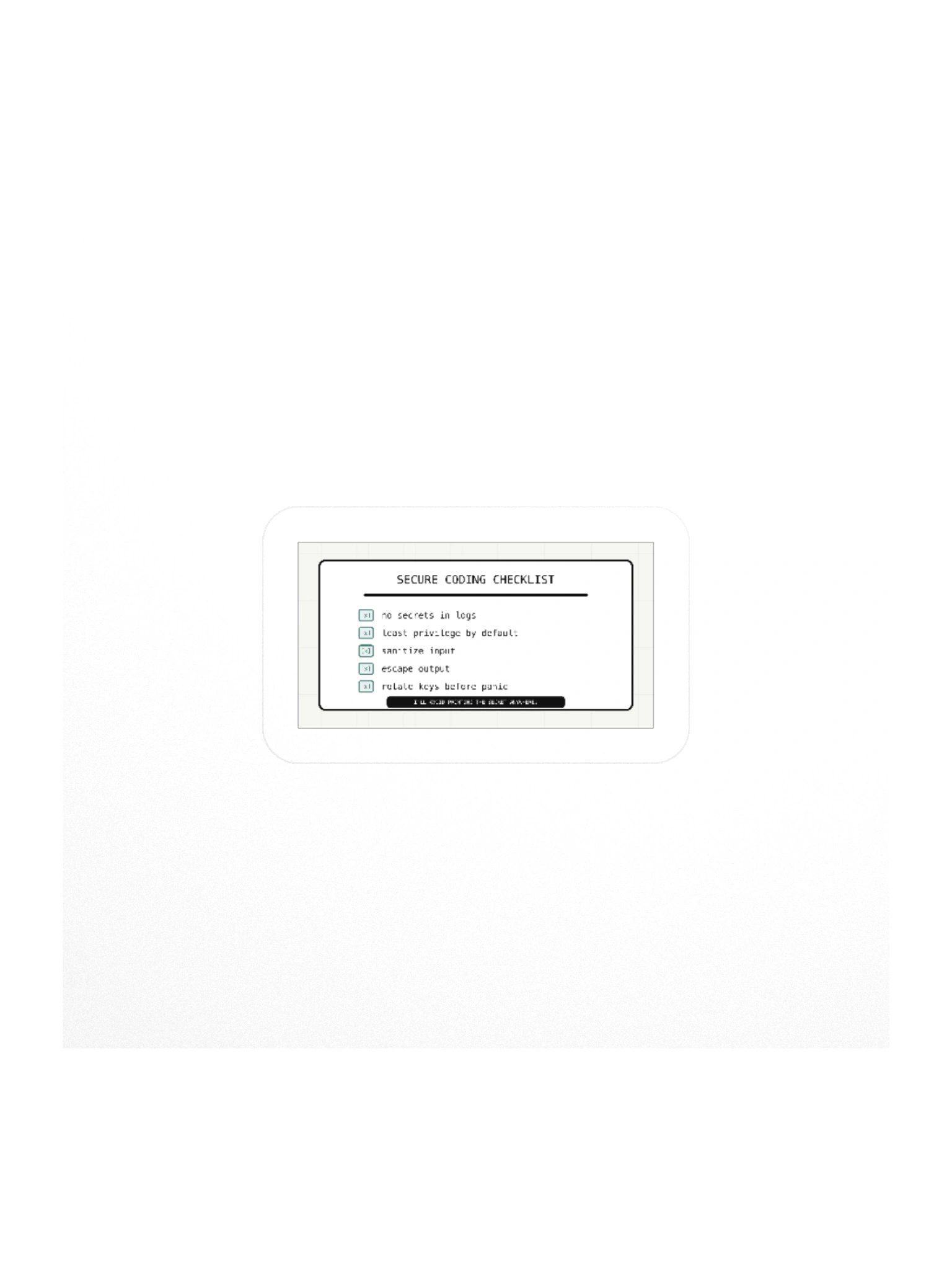 Secure Coding Checklist Sticker product image (2)