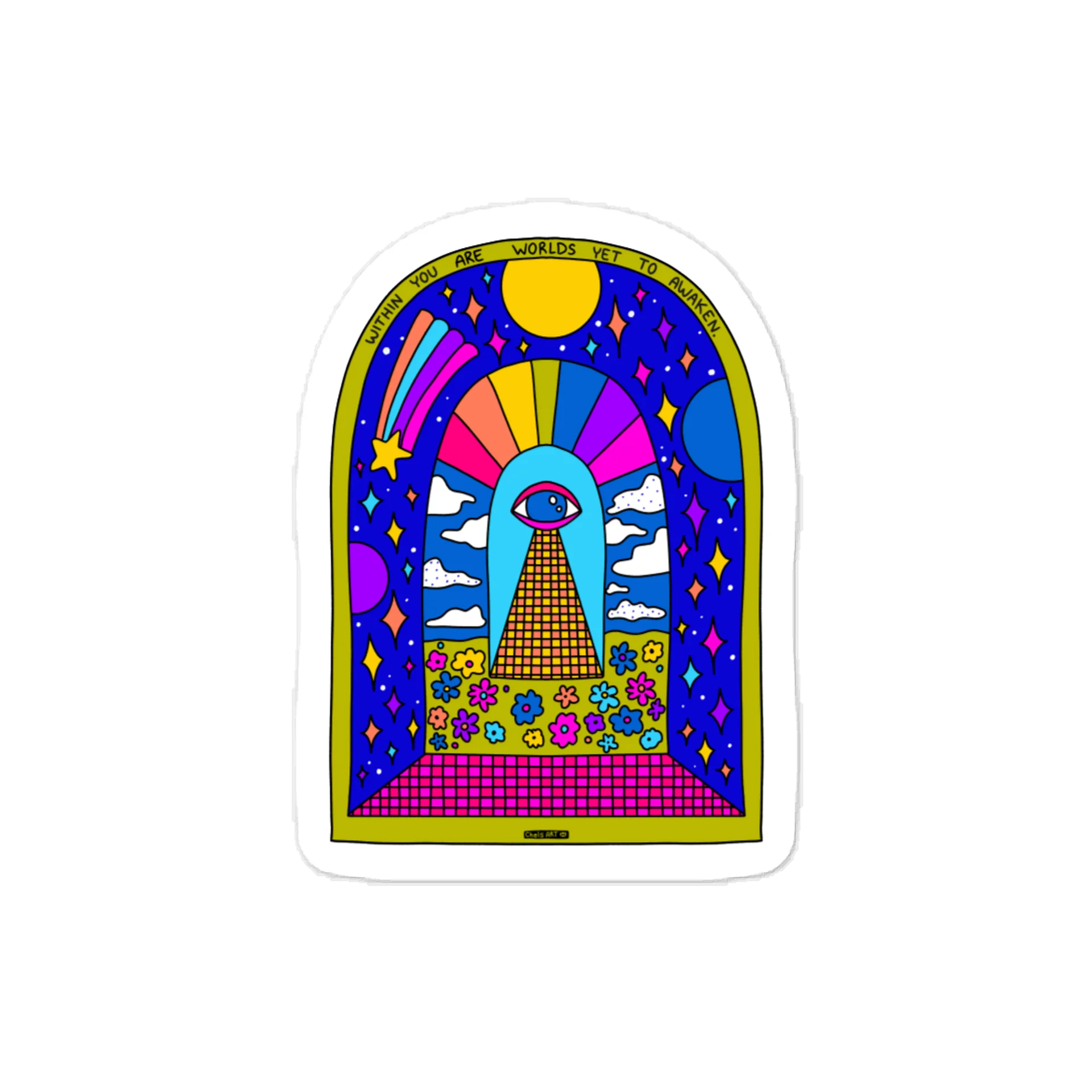 Within You Are Worlds Sticker product image (1)
