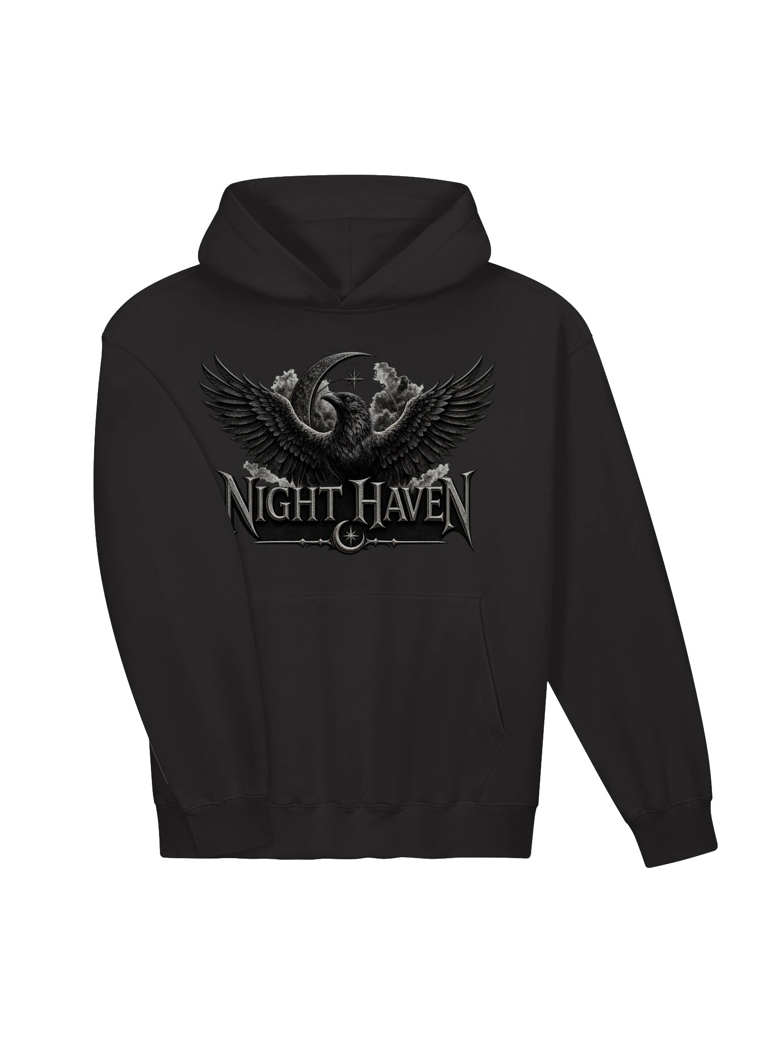 Night Haven Gothic Raven Hoodie product image (3)