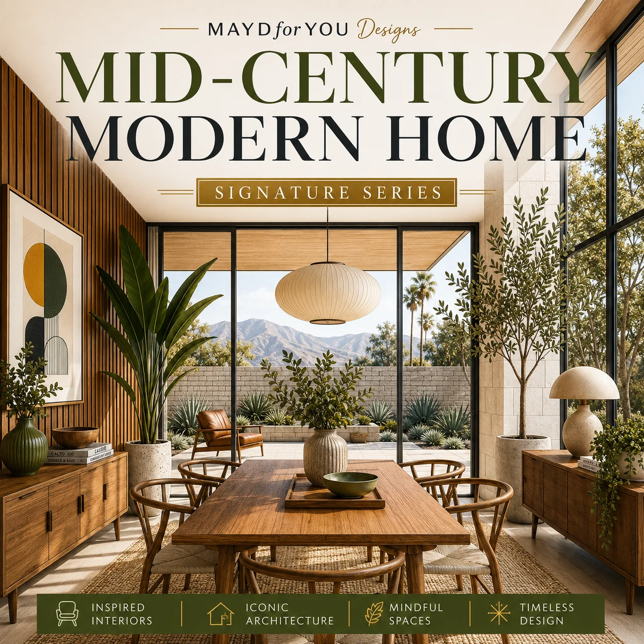 Mid Century Modern Interior Design & Architecture Coloring Pages product image (1)