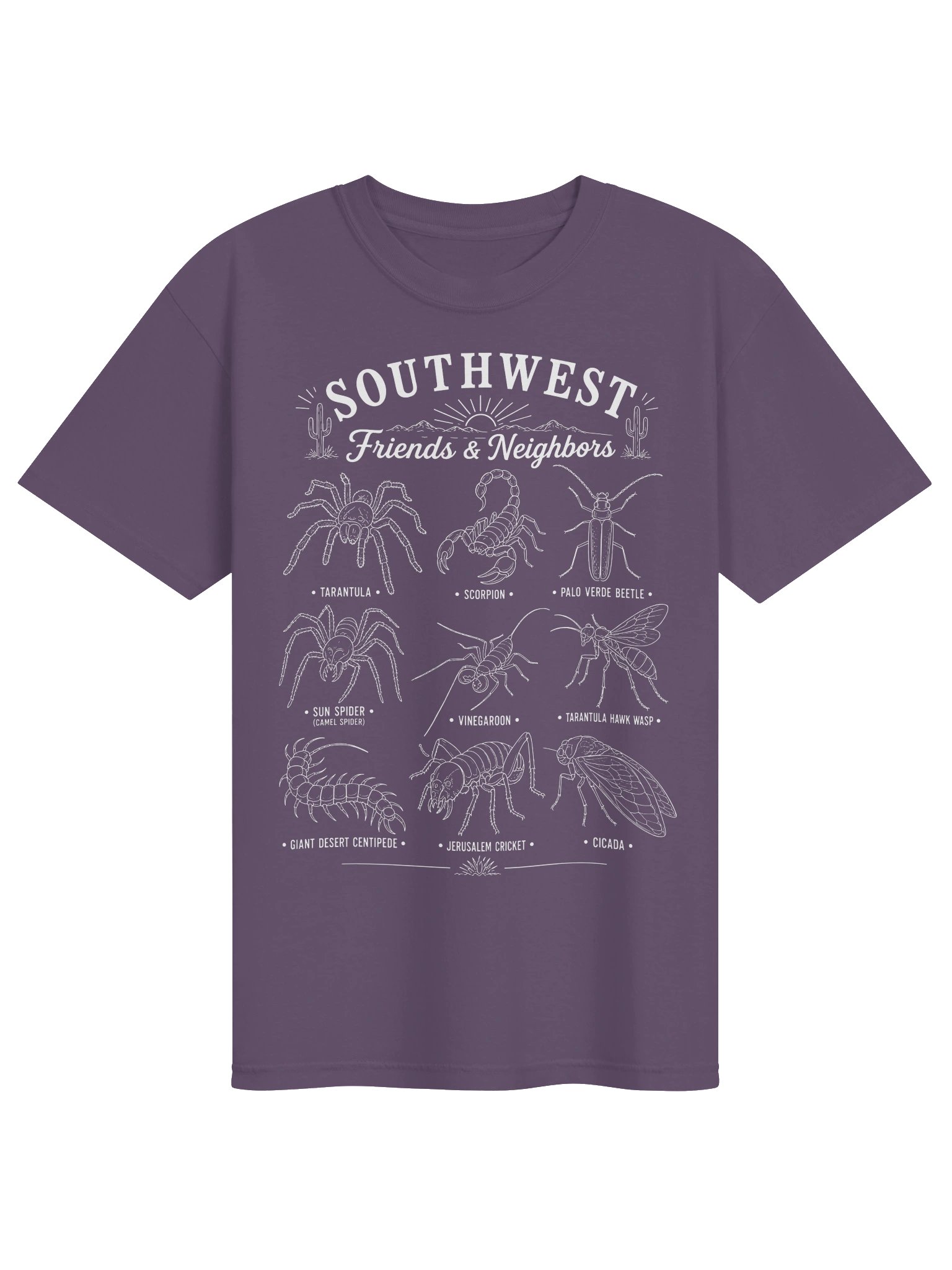 Southwest Friends & Neighbors Desert Tee - depicting Insects and Arthropods product image (33)