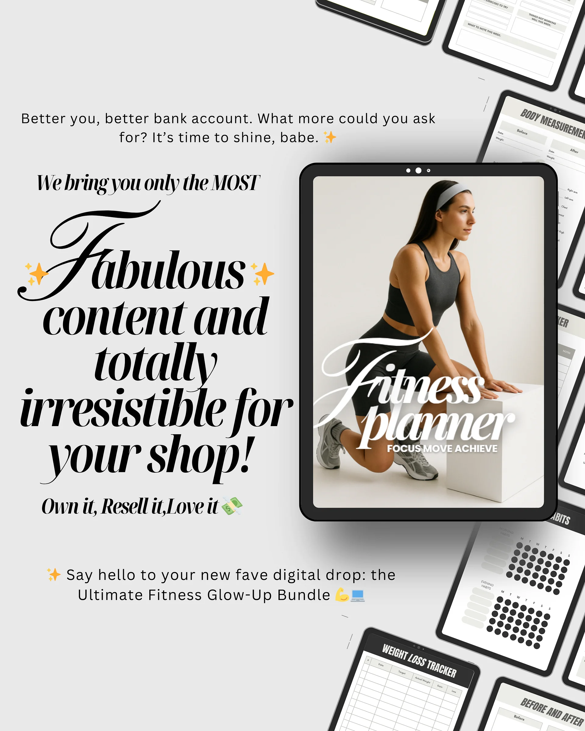 Ultimate Fitness Bundle , 9 Wellness Guides | MRR PLR Bundle product image (2)