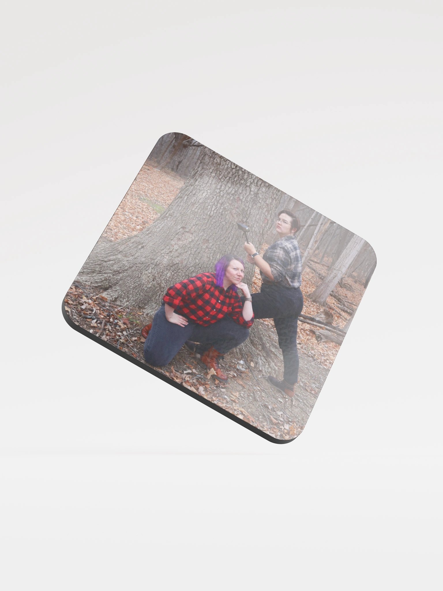 Lumbersexual Coaster Chopping Wood product image (1)