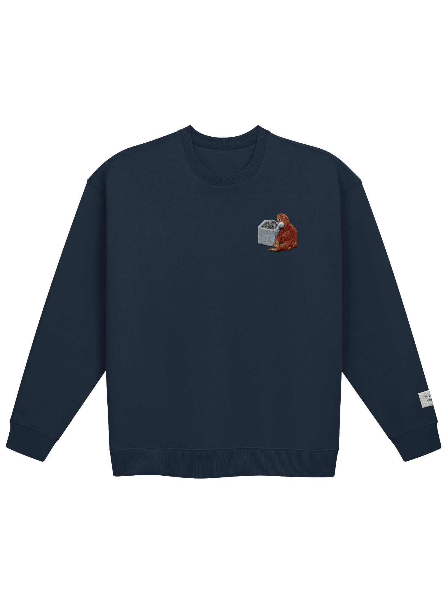 concrete block - embroidery crewneck product image (2)