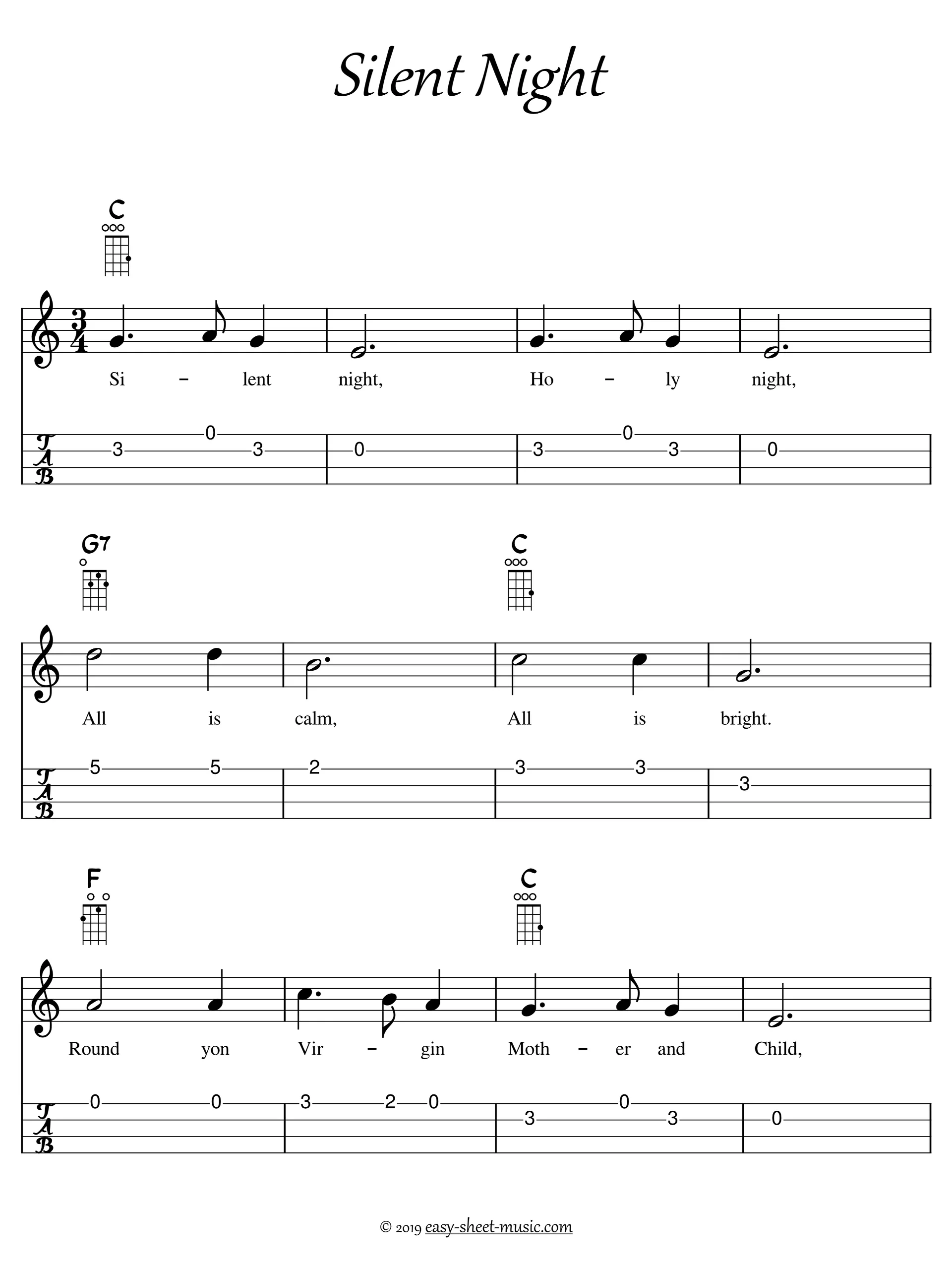 Easy Ukulele Songs: 40 Christmas Carols for Beginners with Sheet Music, Tabs, Chords, and Lyrics product image (2)