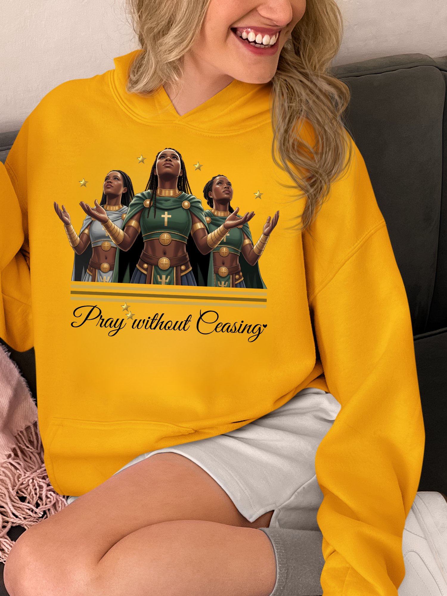 Faithful Warriors Christian Gildan Hoodie. product image (16)