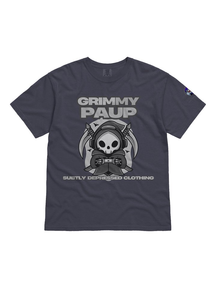 T-shirt "Subtly Depressed (Grey) [Grimmy Paup]" product image (1)