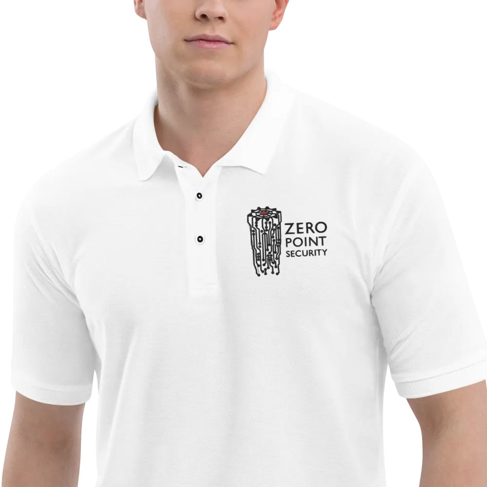 Zero-Point Polo Shirt (White) product image (7)
